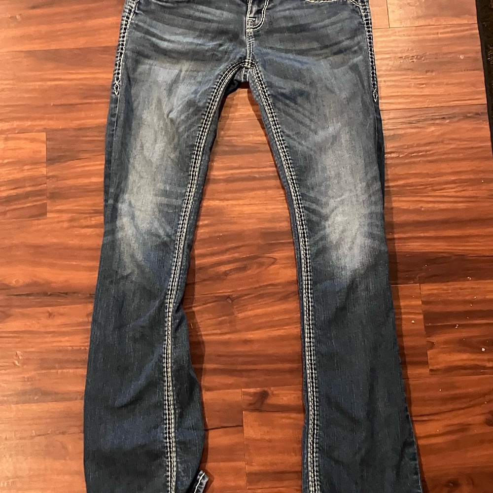 Rock Revival Women's Blue Boot Cut Jeans 27x30